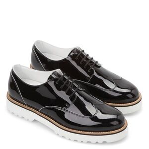 Hogan Italian Black Patent Leather Women’s Shoes